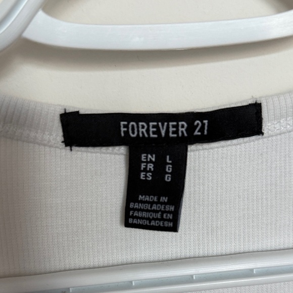 311. Forever 21 White Mini Dress - Picture 2 of 3